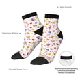 thumbnail image 6 of Fuzoiu Cartoon Birds & Flowers Print Adult Socks, Crew Moisture-wicking Socks, Unisex Cushion Crew Socks,Casual Sports Ankle Socks, 6 of 7