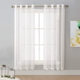thumbnail image 1 of Sheer Curtains es Long with Eyelet Sheers Window Curtains Panels Privacy Light Filtering Voile Grommet Top Drapes for Living Room/Hotel Rideaux ( Wide ), 1 of 6
