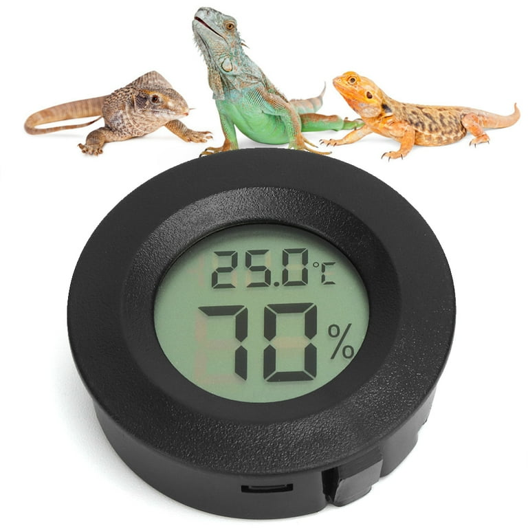 Tebru Reptile Hygrometer Thermometer, Reptile Thermometer,2 in 1 Reptile  Tortoise Spider Pet Terrariums Temperature Hygrometer Thermometer 