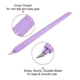 thumbnail image 4 of Uxcell High Speed Steel Plate Plastic Handle Art Craft Hobby Exacto Knife with Cap Purple, 4 of 6