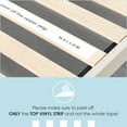 thumbnail image 3 of Mellow Kert Metal Platform Bed with Fabric Headboard and Rounded Legs, Sunset Coral, King, 3 of 8
