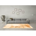 thumbnail image 3 of Ahgly Company Indoor Square Abstract Orange Modern Area Rugs, 3' Square, 3 of 4