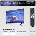 thumbnail image 3 of FPD 50-inch Smart TV, 4K UHD Google TV with Google Play Built-in Google Cast , Dolby Audio, Hdr 10, Flat Television with Assistant Voice Control, 3 of 12