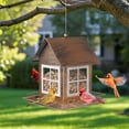 thumbnail image 4 of IWNTWY Metal Wild Bird Feeder for Outdoors Hanging, Heavy Duty Bird Feeder Large Capacity 3 lbs, 4 of 9