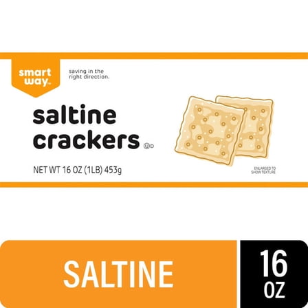 SMW Saltines Crackers Thin, Crunchy 16 oz