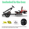 thumbnail image 2 of HYPER GOGO Metal+ABS Drift GoKart Kit-Hoverboard Attachment, Multicolor,1300x700x500m, 90KG, 2 of 6