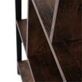 thumbnail image 6 of 4 Tier Industrial Bookshelf, Floor Standing Storage Rack in Living Room Office Study, Large Storage Space, Simple Assembly, Stable Steel Frame, Rustic Brown, 6 of 6
