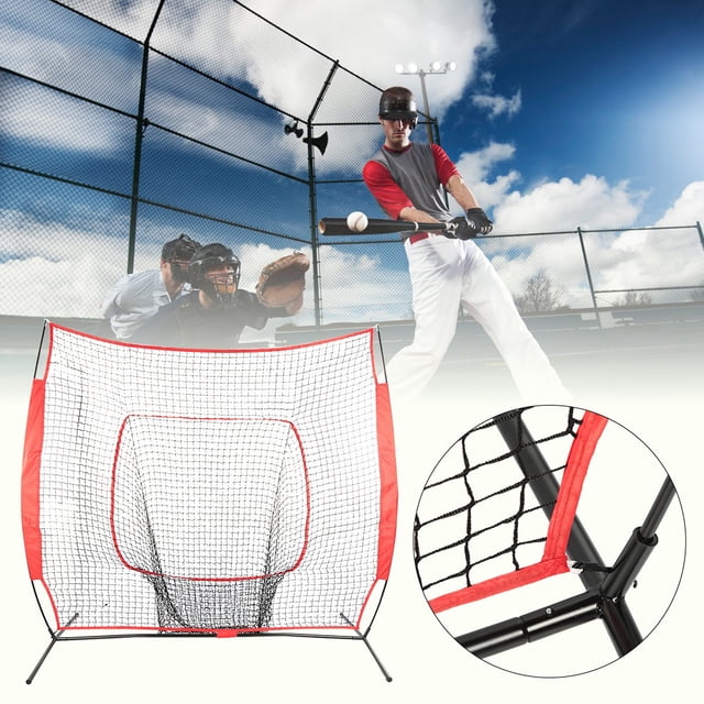 Red de práctica de béisbol para niños, portátil, 7 x 7 pies Red de práctica de béisbol para niños Red de práctica de béisbol para niños La mejor en su clase