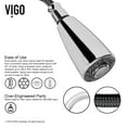 thumbnail image 6 of Vigo Pull-Out Spray Kitchen Faucet with Soap Dispenser, Chrome, 6 of 9
