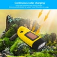 thumbnail image 4 of Yunuuuoa Solar Hand Crank Flashlight Emergency LED Light Outdoor Camping Power Failure Survival Gear Portable Rechargeable Dynamo Lantern Torch, 4 of 9