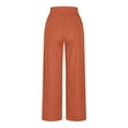 thumbnail image 6 of Admvng Pants for Women Fashion Spring and Summer Versatile Wide Leg Solid Color Lace Up Wide Leg Pants S-3XL, 6 of 6