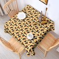 thumbnail image 4 of Leopard Print Square Tablecloth 60x60in(152x152cm) – Waterproof Polyester Printed Table Cover, Wrinkle Resistant & Washable for Kitchen Dining Picnic Party Decor, 4 of 6