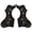 Black, variant on YAHHU Acoustic Guitar Pickguard Plate Set, 2 Pieces Plastic Scratch Guard Accessory Replacement Parts, Professional Grade Instrument Protection, Solid Black Color (8.66 inches / 22.0 cm Length)