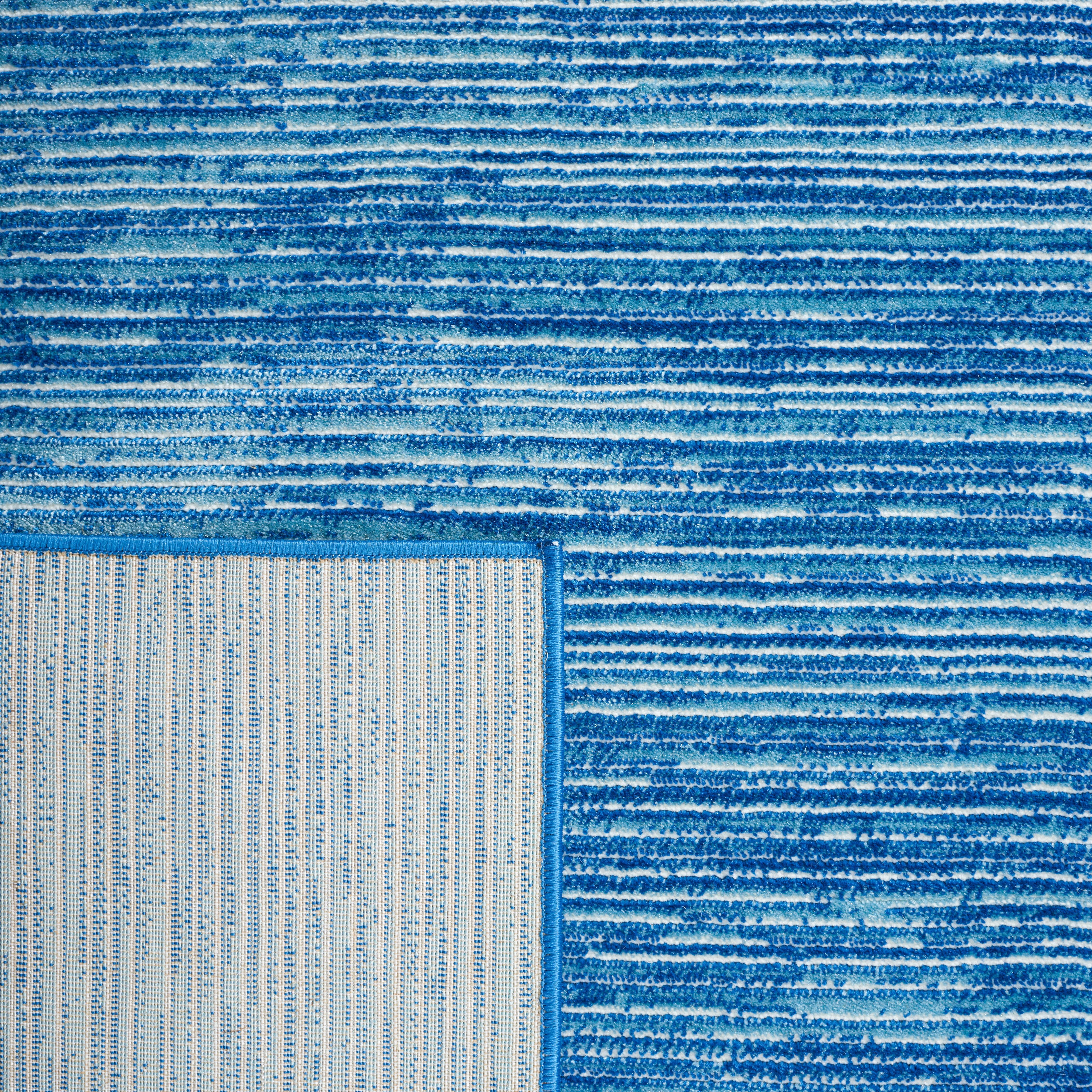 SAFAVIEH Vision Adrasteia Overdyed Solid Runner, 2'2" x 8', Blue - Modern Design, Blue, Non-Shedding & Easy Cleaning, Ideal for Living Room, Bedroom, Dining Space, Entryway, Hallway, Kitchen