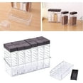thumbnail image 3 of Paquete de 6 cajas de especias de plástico, especiero sellado para camping, para almacenar sal, pimienta y especias de cocina., 3 of 5