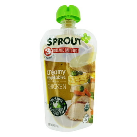 Sprout - Baby Food Stage 3 Creamy Vegetables with Chicken - 4