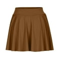 thumbnail image 5 of Pleated Tennis Skirts for Women, High Waisted Lightweight Golf Skorts A-Line Flowy Mini Skirts with Shorts Skirt for Women Brown XXL, 5 of 6