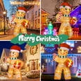 thumbnail image 6 of PUPWER 8FT Christmas Inflatable Gingerbread Man Decorations, Blow Up Yard Decoration with Built-in LED Lights Xmas Party Indoor Outdoor Decor for Lawn Garden, 6 of 6