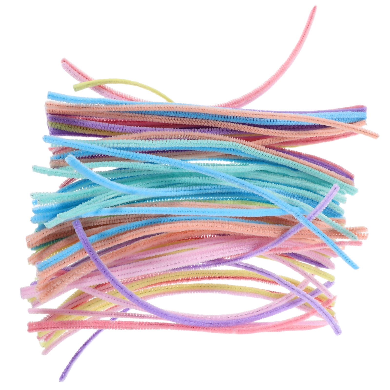 HEMOTON 300pcs Pastel Pipe Cleaners DIY Crafting Materials Macaron Color Pipe Cleaners for Handmade Accessories Art Projects Home Decorations