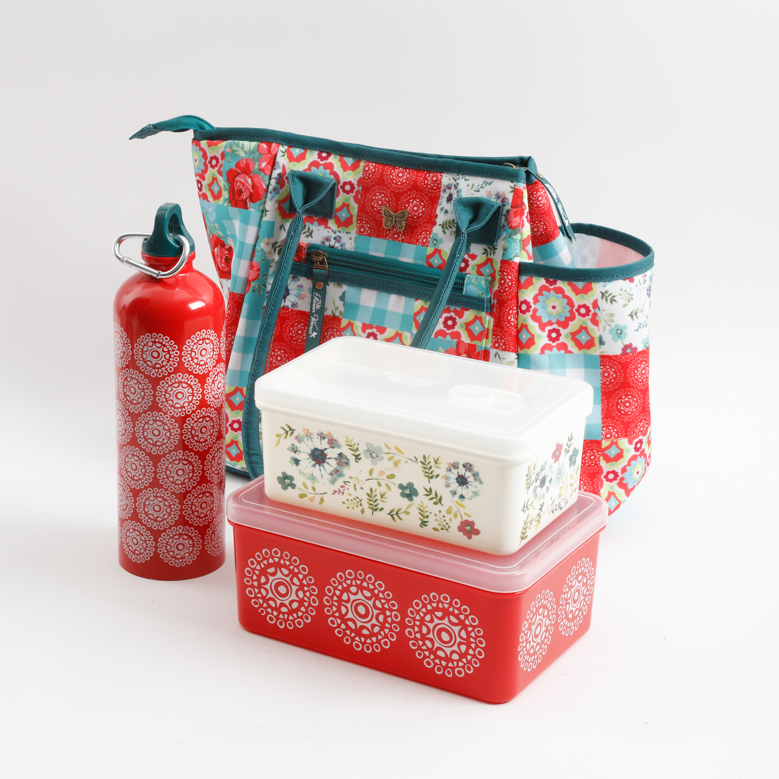 The Pioneer Woman Patchwork 4-Piece Lunch Combo Set - image 2 of 6