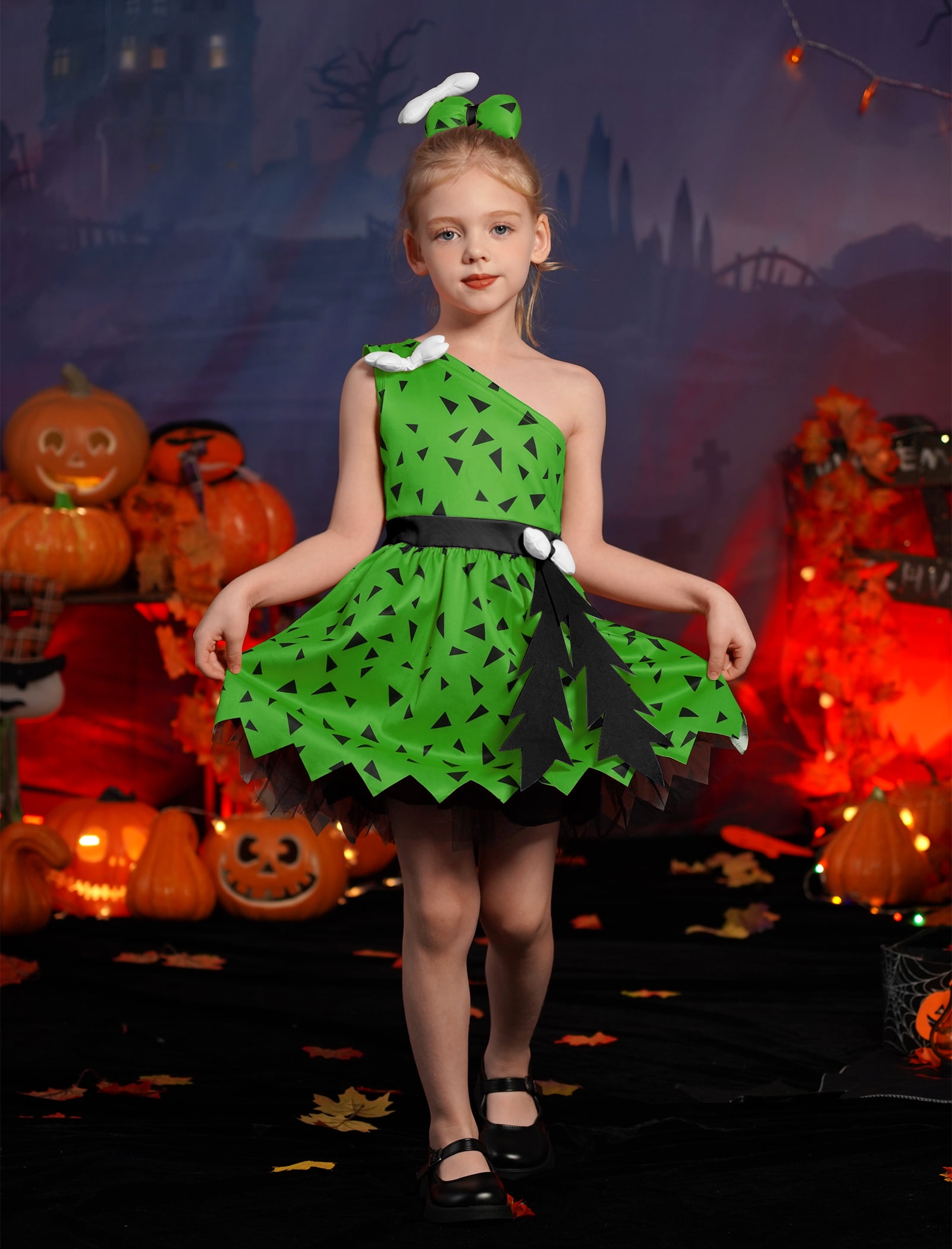 IWEMEK Dresses for Girl Stylish Fancy Outfit for Toddler Girls Cosplay Costume One Shoulder Summer Trendy Dress 6M-6Y