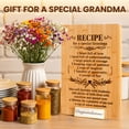 thumbnail image 3 of Kikcoin Bamboo Cutting Board for Kitchen, 13.78" Engraved Gift Cutting Board for Grandma, Thanksgiving, Birthday, Christmas- Recipe for a Special Grandma, 3 of 6