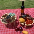 thumbnail image 3 of Wooden Picnic Table 2 In 1 Picnic Table Creative Collapsible Beach Wine Table For Garden Travel Camping, 3 of 10
