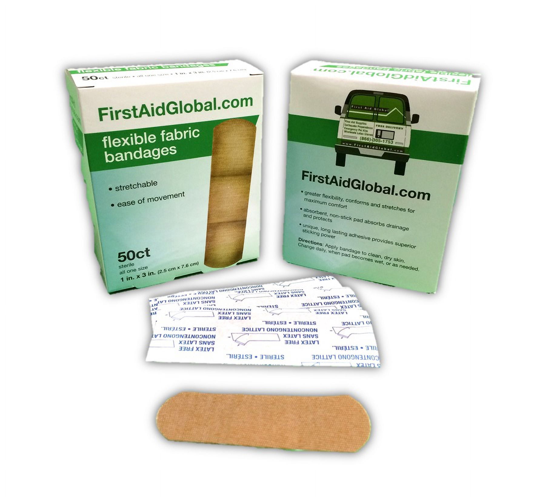 Flexible Fabric Bandages 50/Box & 24 Boxes/case from First Aid Global