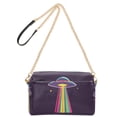 thumbnail image 2 of FORMRS Women Crossbody Purse with Chain Strap Vegan Leather Shoulder Handbag, Colorful UFO, 2 of 7