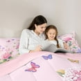 thumbnail image 5 of Castle Fairy Twin 2-Piece Flying Butterflies Floral Comforter Set, 5 of 8