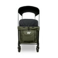 thumbnail image 5 of WonderFold W4 4 Seater Quad Stroller Wagon, Stylish All Terrain Ride with Raised Seats & Adjustable Canopy, Olive Green, 5 of 10