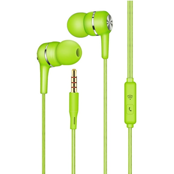 Wired Stereo Earbuds with Microphone Bass Sound for Android MP3 Music