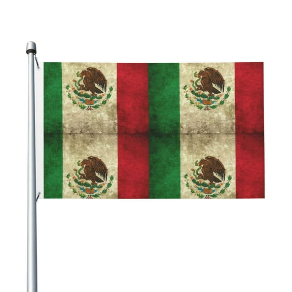 Mexico-Mexican Flags 3 X 5 Foot Printed Bright And Vivid Colors Flag With Two Grommets