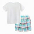 thumbnail image 5 of TOWED22 Toddler Infant Baby Boy Outfits 2pcs Round Neck Short Sleeve Crewneck Tee Shirt Little Penguin Pattern Casual Rolled Shorts Truck Clothes(White,7-8 Y), 5 of 9