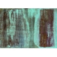 thumbnail image 1 of Ahgly Company Indoor Rectangle Oriental Turquoise Blue Industrial Area Rugs, 7' x 9', 1 of 4