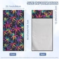 thumbnail image 7 of Bulopur Tropical Athletic Running Towel Palm Tree Car Seat Towel Cover After Gym Easy to Install Bucket Seat Protector for SUV Vehicle Sedan Truck, 7 of 7