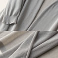 thumbnail image 5 of Mifelio Cardigan for Women Ladies' Solid Linen Ice Cotton and Linen Knit Cardigan Midi Long Cardigans for Women Trendy Grey M, 5 of 6