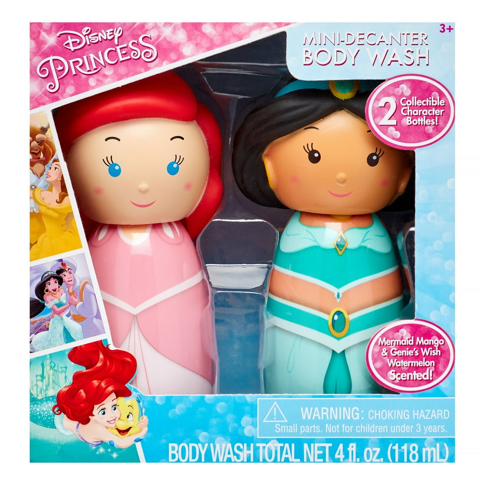 Disney Princess 2Piece MiniDecanter Body Wash Set with Character