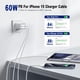 thumbnail image 2 of Cable USB C a USB C de 3 pies - Cable de carga rápida certificado para iPhone 15 Pro Max, Samsung S23, iPad Pro, MacBook Air 3 piezas, 2 of 6