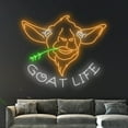 thumbnail image 4 of Handmadetneonsign Goat Life Neon Sign, Goat Led Sign, Goat Life Led Light, Goat Life Neon Light, 4 of 5