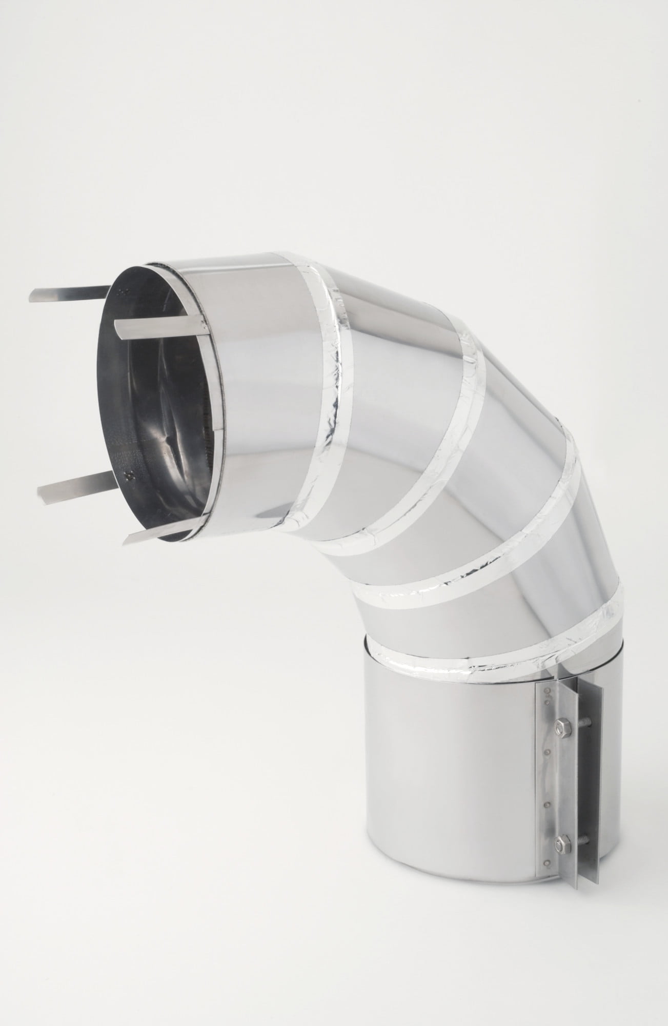 HeatFab Cca06e90 6" SafT Vent Ci+ 90° Elbow Stainless Steel