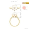thumbnail image 4 of Angara 10mm Natural Freshwater Cultured Pearl Classic Ring in 14K Yellow Gold for Women (Ring Size: 6.5), 4 of 9