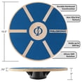 thumbnail image 4 of Philosophy Gym Wobble Balance Board, Round Wooden Core Trainer for Adults - Blue, 4 of 7