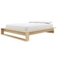 thumbnail image 4 of Nexera Lido Queen Platform Wood Bed Frame with Slats Natural Blonde Oak, 4 of 7