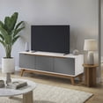 thumbnail image 1 of Rack TV 55" 136 cm Blanco/Gris 3 Puertas Kappesberg, 1 of 10