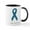 White/Black Inside, variant on CafePress - Fear Nothing. Teal Rib Mugs - 11 oz Ceramic Mug - Novelty Coffee Tea Cup