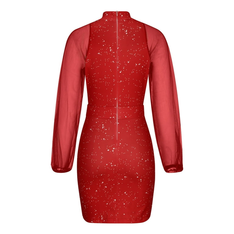 Sweet Elegant Solid Sequined Mesh Mandarin Collar Evening Dress Dresses Sweet Elegant Solid Sequined Mesh Mandarin Collar Evening Dress Dresses