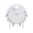 thumbnail image 3 of Time and Tru Adult Female Silver-Tone Crystal Stone Cable Chain Dangle and Textured Hoop Multi Stacker Earring Set, 3 of 6