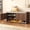 Walnut, variant on 39.4" Fluted Shoe Storage Bench, Entryway Bench with Linen Seat Cushion, Shoe Cabinet Bench with Adjustable Shelf and Built-in LED Sensor Light, Bench for Bedroom End of Bed, Natural Oak