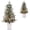 Snowflake Base, variant on 3ft Pre-Lit Fiber Optic Christmas Tree with Sleigh Ride Base, 78 Warm White Lights, 8 Lighting Modes, Full Pre-Lighted Artificial Xmas Tree with USB